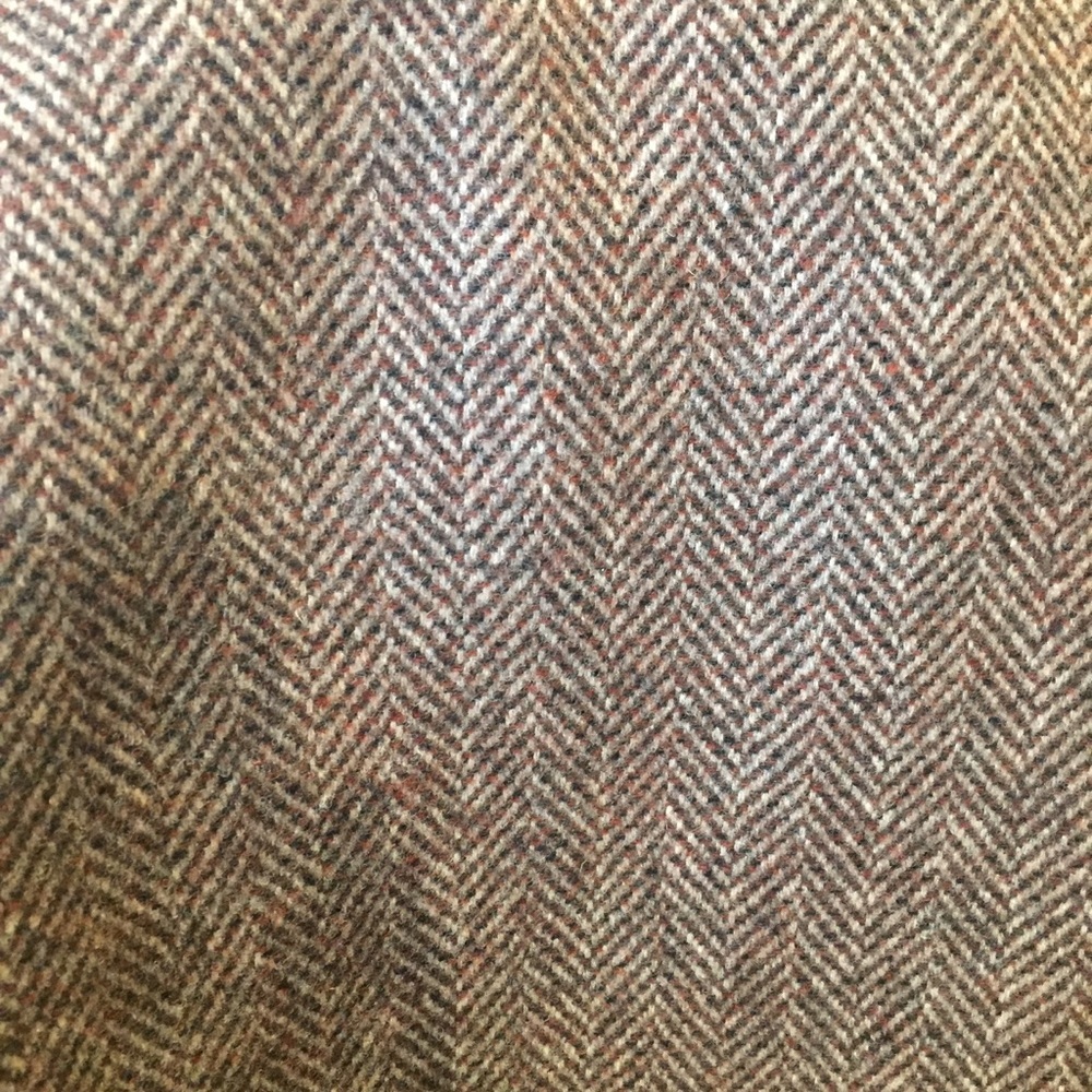 Vintage Pendleton Herringbone Wool Skirt brown - Picture 5 of 8